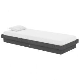 Acquista Giroletto Grigio in Legno Massello 75x190 cm 2FT6 Small Single con riferimento GHV-819934 della ditta GARDENHOME
