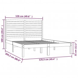 Acquista Giroletto Bianco in Legno Massello 120x200 cm con riferimento GHV-3104604 della ditta GARDENHOME