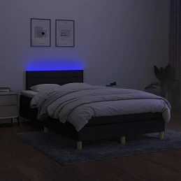 Acquista Letto a Molle con Materasso e LED Nero 120x200cm in Tessuto con riferimento GHV-3133783 della ditta GARDENHOME