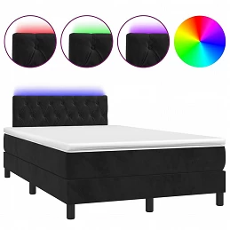 Acquista Letto a Molle con Materasso e LED Nero 120x200 cm in Velluto con riferimento GHV-3134575 della ditta GARDENHOME
