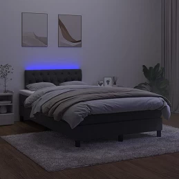 Acquista Letto a Molle con Materasso e LED Nero 120x200 cm in Velluto con riferimento GHV-3134575 della ditta GARDENHOME
