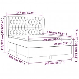 Acquista Giroletto a Molle con Materasso Crema 140x19 cm in Tessuto con riferimento GHV-3128762 della ditta GARDENHOME