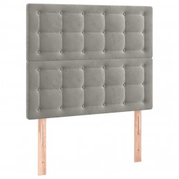 Acquista Letto a Molle Materasso e LED Grigio Chiaro 90x200 cm Velluto con riferimento GHV-3136341 della ditta GARDENHOME