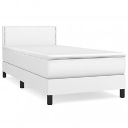 Acquista Giroletto a Molle con Materasso Bianco 100x200 cm in Similpelle con riferimento GHV-3141048 della ditta GARDENHOME
