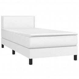 Acquista Giroletto a Molle con Materasso Bianco 100x200 cm in Similpelle con riferimento GHV-3141048 della ditta GARDENHOME
