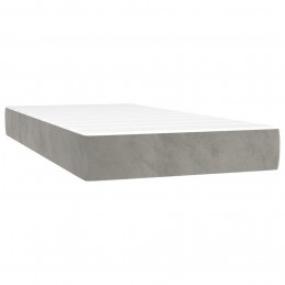 Acquista Letto a Molle Materasso e LED Grigio Chiaro 90x200 cm Velluto con riferimento GHV-3139781 della ditta GARDENHOME
