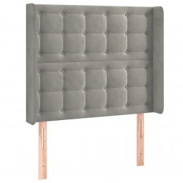 Acquista Letto a Molle Materasso e LED Grigio Chiaro 90x200 cm Velluto con riferimento GHV-3139781 della ditta GARDENHOME