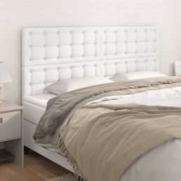Acquista Testiera 4 pz Bianca 90x5x78/88 cm in Similpelle con riferimento GHV-3116435 della ditta GARDENHOME