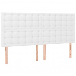 Acquista Testiera 4 pz Bianca 90x5x78/88 cm in Similpelle con riferimento GHV-3116435 della ditta GARDENHOME