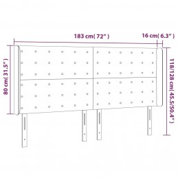 Acquista Testiera ad Orecchio Bianco 183x16x118/128 cm in Similpelle con riferimento GHV-3124151 della ditta GARDENHOME