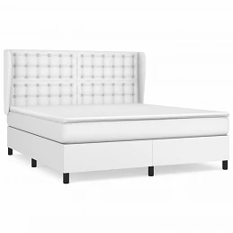 Acquista Giroletto a Molle con Materasso Bianco 180x200 cm in Similpelle con riferimento GHV-3129046 della ditta GARDENHOME
