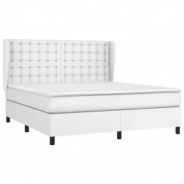 Acquista Giroletto a Molle con Materasso Bianco 180x200 cm in Similpelle con riferimento GHV-3129046 della ditta GARDENHOME