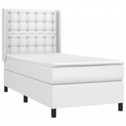 Acquista Giroletto a Molle con Materasso Bianco 90x200 cm in Similpelle con riferimento GHV-3132478 della ditta GARDENHOME