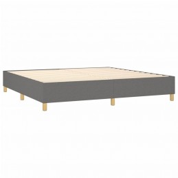Acquista Giroletto a Molle con Materasso Grigio Scuro 200x200 cm Tessuto con riferimento GHV-3142442 della ditta GARDENHOME