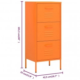 Acquista Armadietto Arancione 42,5x35x101,5 cm in Acciaio con riferimento GHV-336183 della ditta GARDENHOME