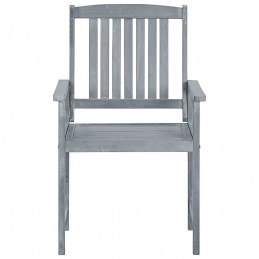 Acquista Sedie da Giardino con Cuscini 8 pz in Massello di Acacia Grigie con riferimento GHV-3078226 della ditta GARDENHOME