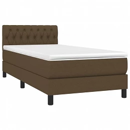 Acquista Giroletto a Molle con Materasso Marrone Scuro 100x200cm Tessuto con riferimento GHV-3140276 della ditta GARDENHOME