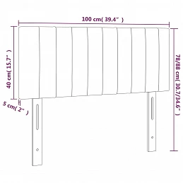 Acquista Testiera Grigio Chiaro 100x5x78/88 cm in Tessuto con riferimento GHV-346228 della ditta GARDENHOME