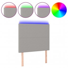 Acquista Testiera a LED Grigio Chiaro 100x5x118/128 cm in Tessuto con riferimento GHV-3122134 della ditta GARDENHOME