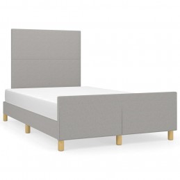 Acquista Giroletto con Testiera Grigio Chiaro 120x200 cm in Tessuto con riferimento GHV-3124879 della ditta GARDENHOME