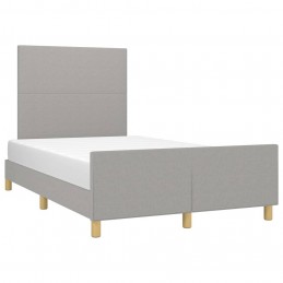 Acquista Giroletto con Testiera Grigio Chiaro 120x200 cm in Tessuto con riferimento GHV-3124879 della ditta GARDENHOME