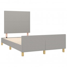 Acquista Giroletto con Testiera Grigio Chiaro 120x200 cm in Tessuto con riferimento GHV-3124879 della ditta GARDENHOME
