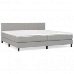 Acquista Giroletto a Molle con Materasso Grigio Chiaro 200x200cm Tessuto con riferimento GHV-3139921 della ditta GARDENHOME