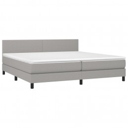 Acquista Giroletto a Molle con Materasso Grigio Chiaro 200x200cm Tessuto con riferimento GHV-3139921 della ditta GARDENHOME