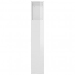 Acquista Testiera con Scomparti Bianco Lucido 220x18,5x104,5 cm con riferimento GHV-811967 della ditta GARDENHOME