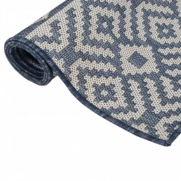 Acquista Tappeto da Esterni a Tessitura Piatta 120x170 cm Strisce Blu con riferimento GHV-340837 della ditta GARDENHOME
