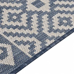 Acquista Tappeto da Esterni a Tessitura Piatta 120x170 cm Strisce Blu con riferimento GHV-340837 della ditta GARDENHOME