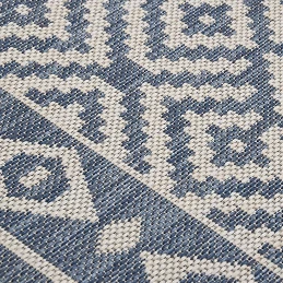 Acquista Tappeto da Esterni a Tessitura Piatta 120x170 cm Strisce Blu con riferimento GHV-340837 della ditta GARDENHOME
