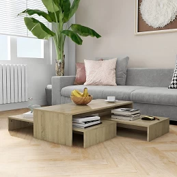 Acquista Tavolini Sala Estraibili Rovere Sonoma100x100x26,5cm Truciolato con riferimento GHV-806798 della ditta GARDENHOME