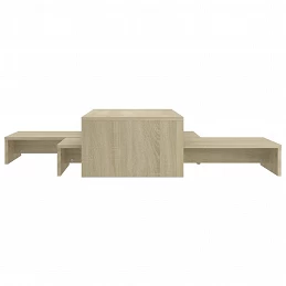 Acquista Tavolini Sala Estraibili Rovere Sonoma100x100x26,5cm Truciolato con riferimento GHV-806798 della ditta GARDENHOME