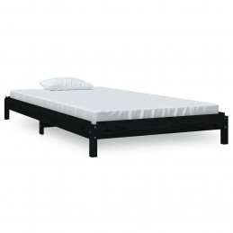 Acquista Letto Impilabile Nero 90x200cm in Legno Massello di Pino con riferimento GHV-820396 della ditta GARDENHOME