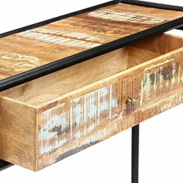 Acquista Tavolo Consolle 118x30x75 cm in Legno Massello di Recupero con riferimento GHV-248103 della ditta GARDENHOME