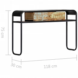 Acquista Tavolo Consolle 118x30x75 cm in Legno Massello di Recupero con riferimento GHV-248103 della ditta GARDENHOME