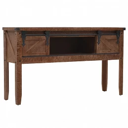 Acquista Tavolo Consolle in Massello di Abete 131x35,5x75cm Marrone con riferimento GHV-246121 della ditta GARDENHOME