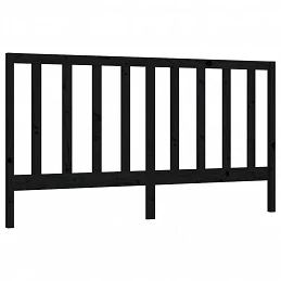 Acquista Testiera per Letto Nera 206x4x100 cm in Legno Massello di Pino con riferimento GHV-817714 della ditta GARDENHOME