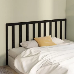 Acquista Testiera per Letto Nera 206x4x100 cm in Legno Massello di Pino con riferimento GHV-817714 della ditta GARDENHOME