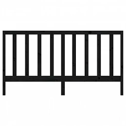 Acquista Testiera per Letto Nera 206x4x100 cm in Legno Massello di Pino con riferimento GHV-817714 della ditta GARDENHOME