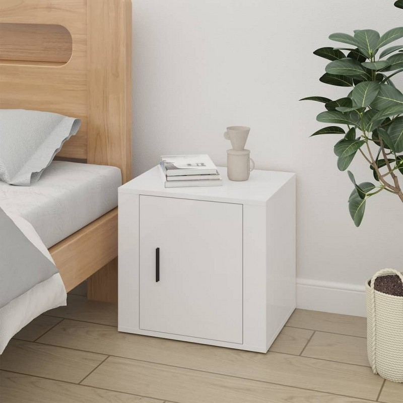 Acquista Comodino Bianco Lucido 50x39x47 cm con riferimento GHV-816692 della ditta GARDENHOME