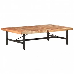 Acquista Tavolino da Salotto in Legno Massello di Acacia 142x90x42 cm con riferimento GHV-320655 della ditta GARDENHOME