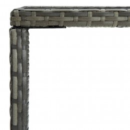 Acquista Tavolo da Bar da Giardino Grigio 70x70x110 cm Polyrattan Vetro con riferimento GHV-313459 della ditta GARDENHOME