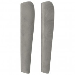 Acquista Testiera ad Orecchio Grigio Chiaro 147x23x118/128 cm in Velluto con riferimento GHV-3118004 della ditta GARDENHOME