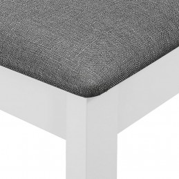 Acquista Sedie da Pranzo con Cuscini 6 pz Bianche in Legno Massello con riferimento GHV-276406 della ditta GARDENHOME