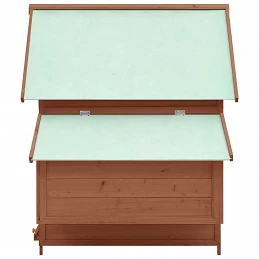 Acquista Pollaio Moca e Bianco 152x96x110 cm in Legno Massello di Abete con riferimento GHV-171461 della ditta GARDENHOME