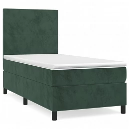 Acquista Giroletto a Molle con Materasso Verde Scuro 80x200 cm Velluto con riferimento GHV-3142872 della ditta GARDENHOME