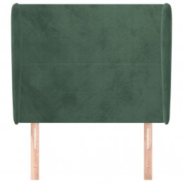 Acquista Testiera ad Orecchio Verde Scuro 83x23x118/128 cm in Velluto con riferimento GHV-3117709 della ditta GARDENHOME