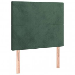 Acquista Testiera 2 pz Verde Scuro 80x5x78/88 cm in Velluto con riferimento GHV-3116085 della ditta GARDENHOME